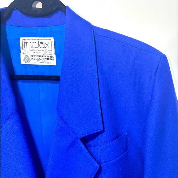 Blue Wool Virgin Wool Blazer jacket - Picture 6 of 6